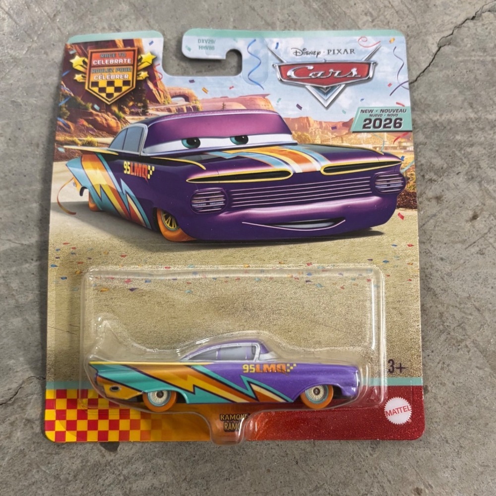 Disney Pixar Cars Ramone Race to Celebrate Purple Die-Cast 1:55 Mattel HHV86